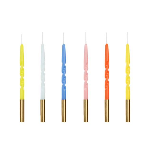 Assorted Twisted Birthday Candles